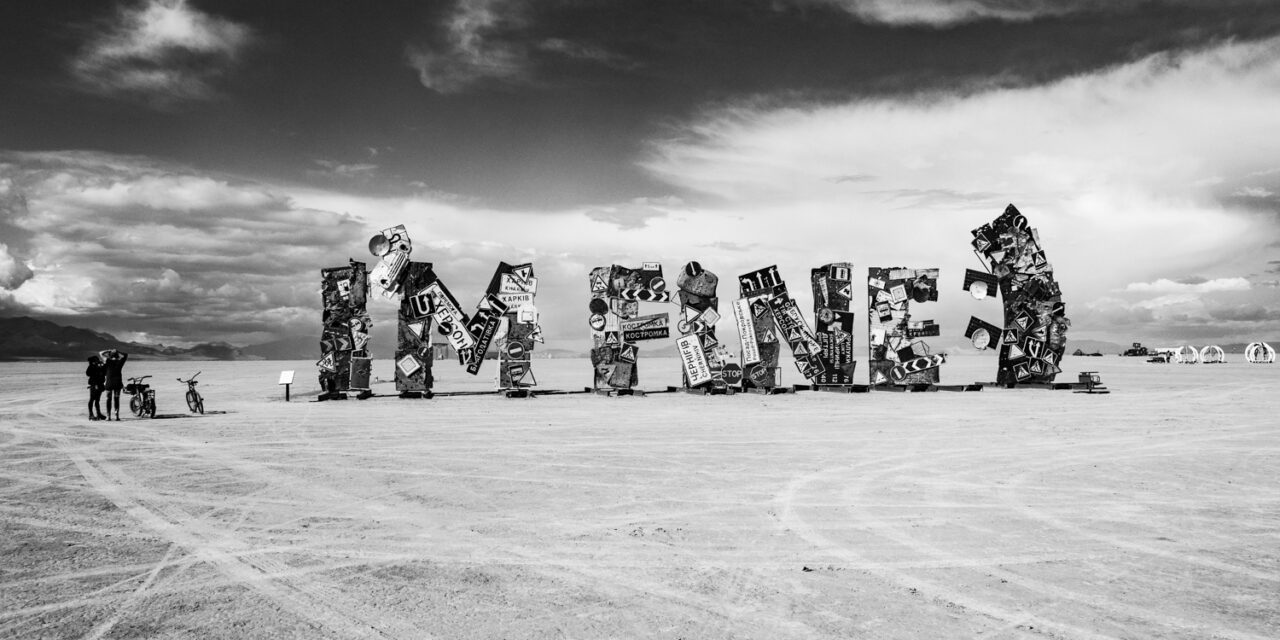 Burning Man 2024 B&W