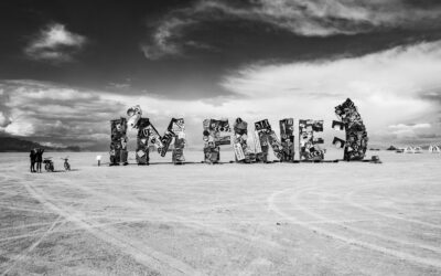 Burning Man 2024 B&W