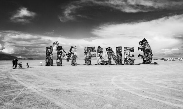 Burning Man 2024 B&W